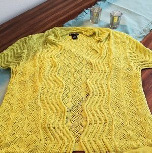 Lime green cardigan